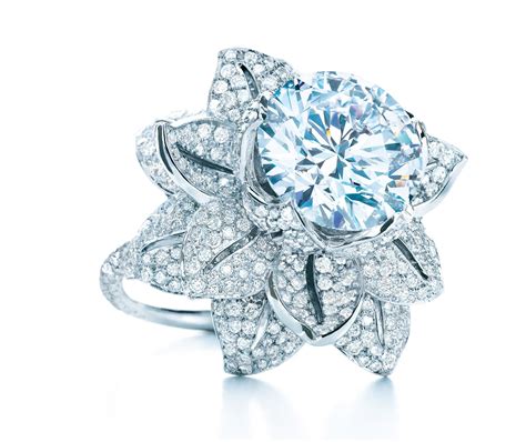 tiffany flower engagement ring replica|reproduction tiffany diamond ring.